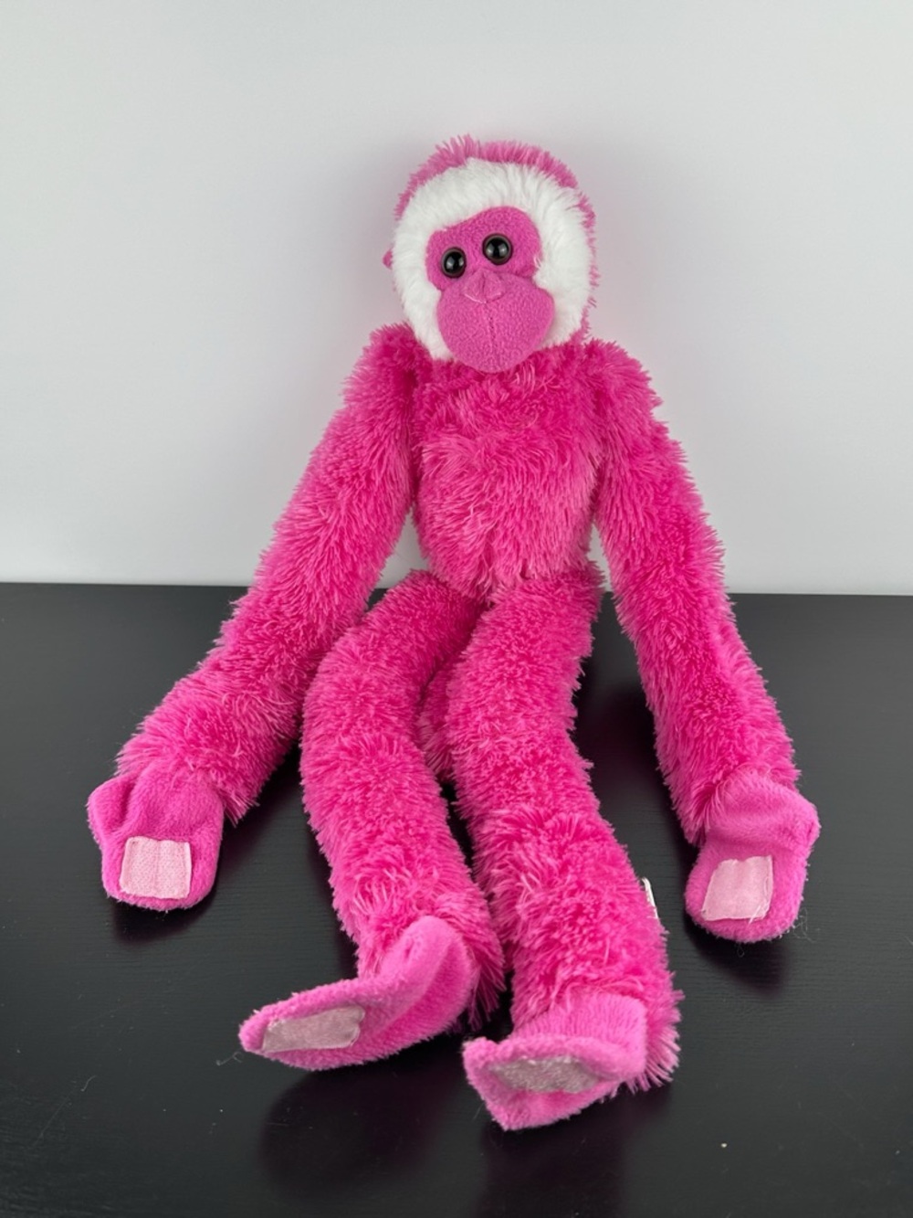 Wild Republic K&M Pink Hanging Monkey 20” Large Plush Hands Feet Attach Detach
